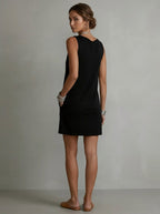 Emma | Vestido Cuello Drapeado