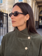 Capucine | Jersey de pana acanalada con cuello alto