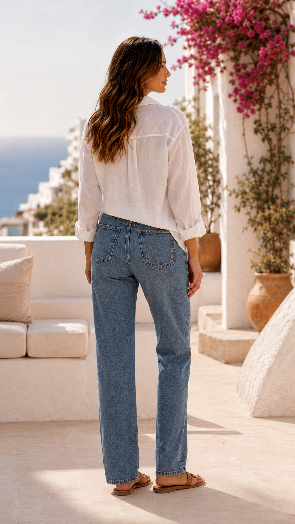 Camisa Oversize de Lino – Minimalismo Natural y Fresco