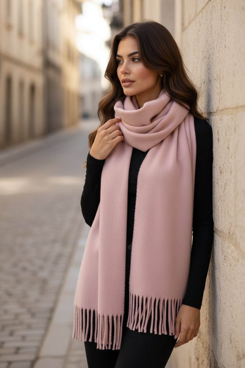 Bufanda Cuarzo Rosa - pose 2