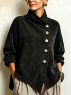 Capucine | Jersey de pana acanalada con cuello alto