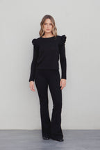 PULLOVER MIT VOLANTS