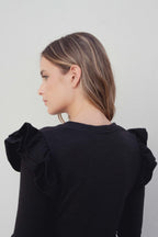 PULLOVER MIT VOLANTS