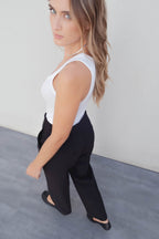 Basic-Hose mit Bundfalten