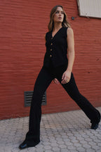 TOP CHALECO PUNTO TEXTURA