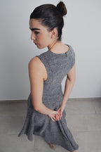 Midi-Kleid mit Struktur