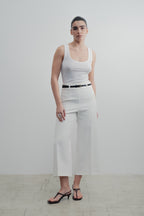 Culotte mit Gürtel