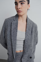 BLAZER ESTRUCTURA CRUZADA CROPPED