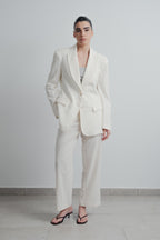 BLAZER AUS ROHEM LEINEN
