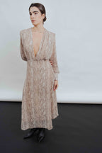 Bedrucktes Chiffonkleid mit Animalprint