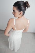 Midi-Kleid mit Lochmuster