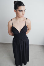 Besticktes Midi-Kleid