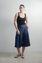 BERMUDA FLUIDA EFECTO DENIM