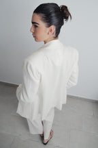 BLAZER AUS ROHEM LEINEN