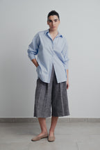 Oversize-Hemd aus Popeline