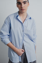 Oversize-Hemd aus Popeline