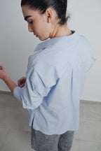 Oversize-Hemd aus Popeline