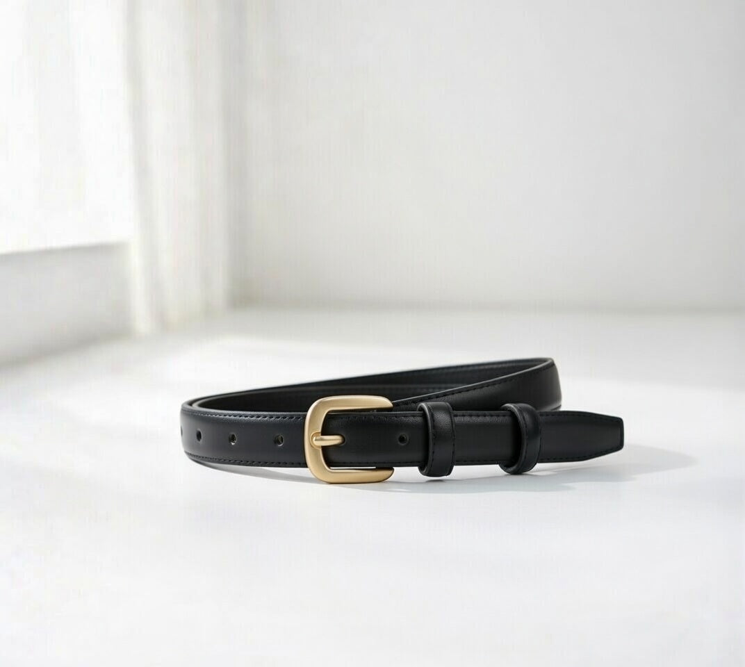 Cinturón Nero Elegante – Negro Puro para Looks Impecables
