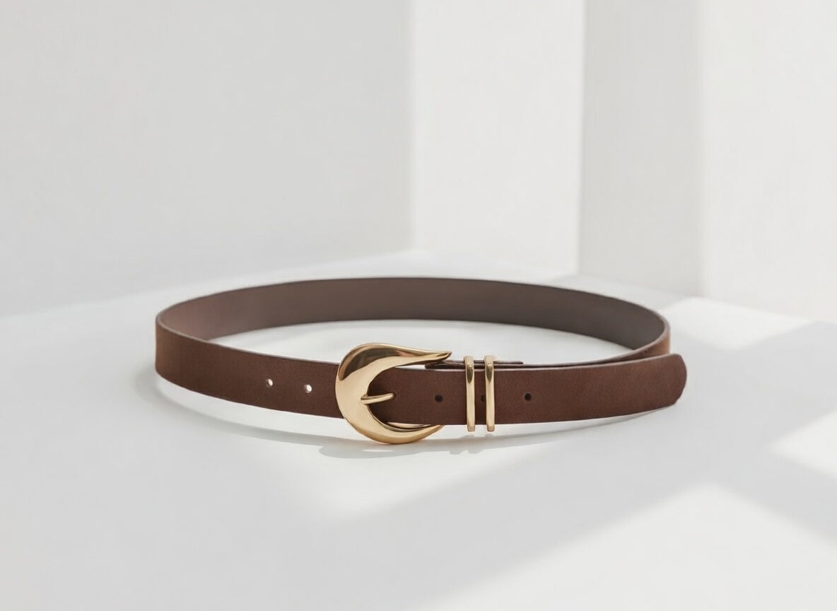 Cinturón Siena Doré – Elegancia Italiana en Dorado