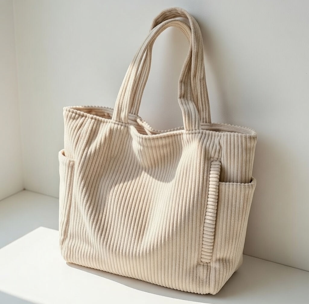 Bolso Tote de Pana Soft