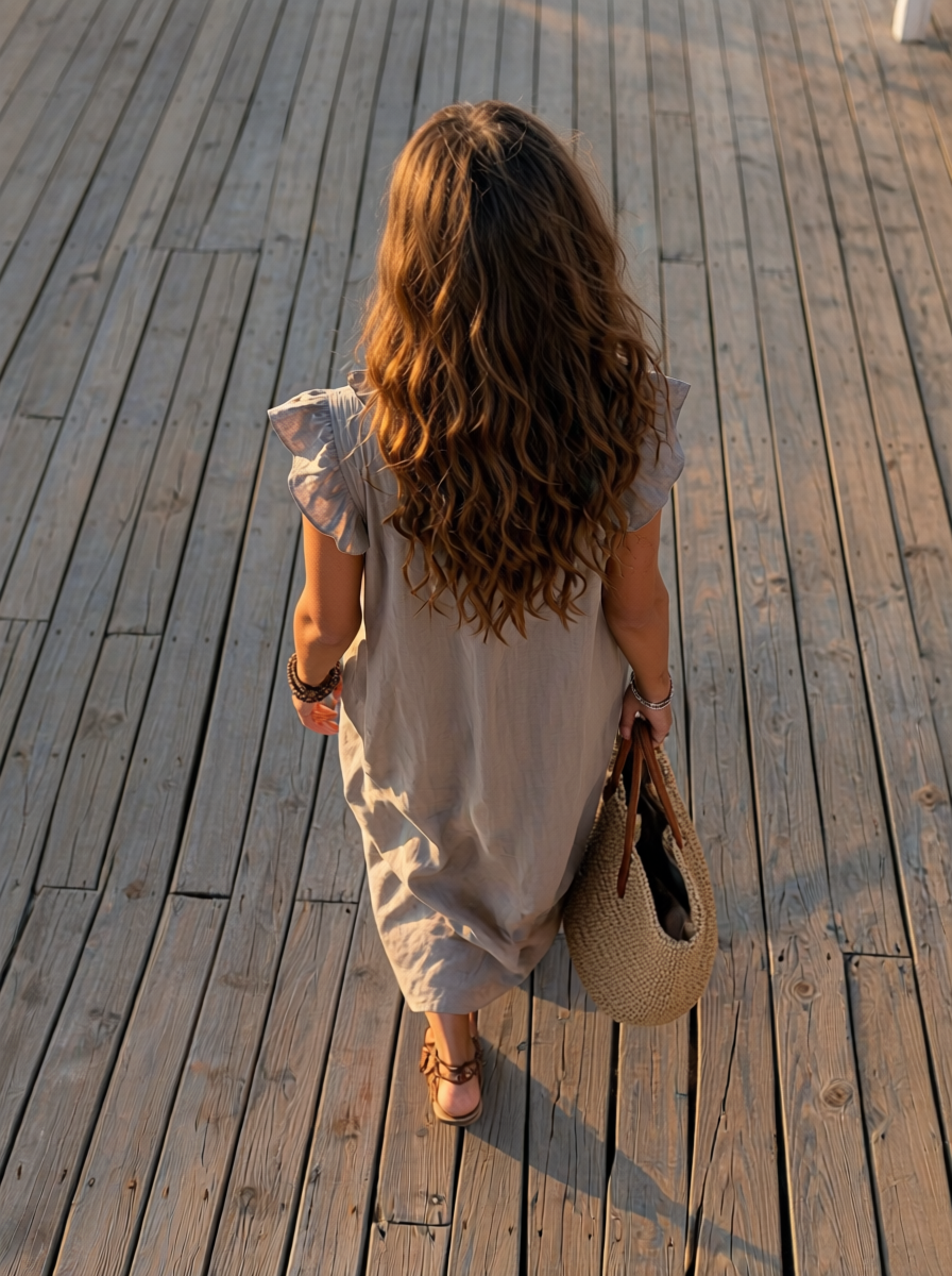 Camélia | Vestido largo de estilo bohemio