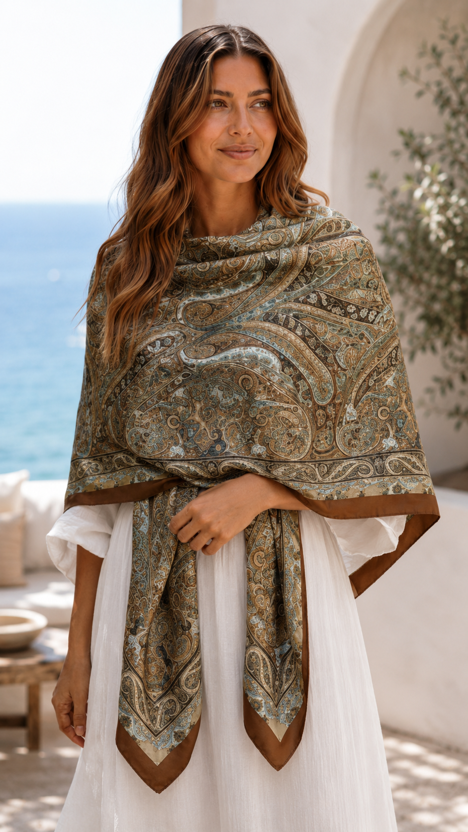 Pañuelo Paisley – Patrón Clásico de Inspiración Oriental